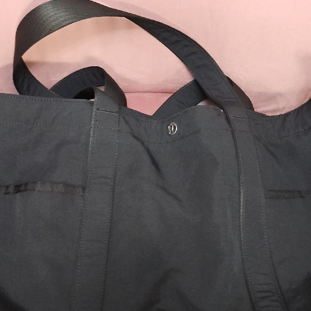 Lululemon Athletica Black Nylon Tote